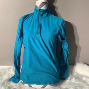Alpine Size M Turquoise Sweater Length 24” Zipped